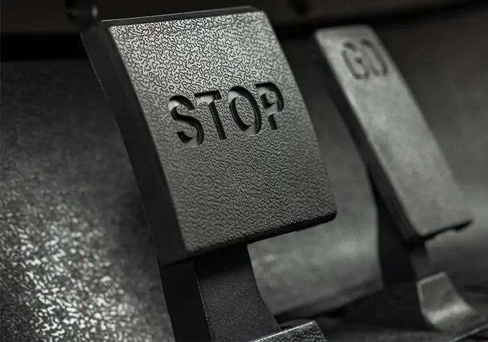 Auto parking brake pedal