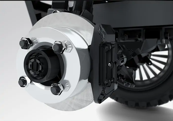 Four-wheel disc brakes