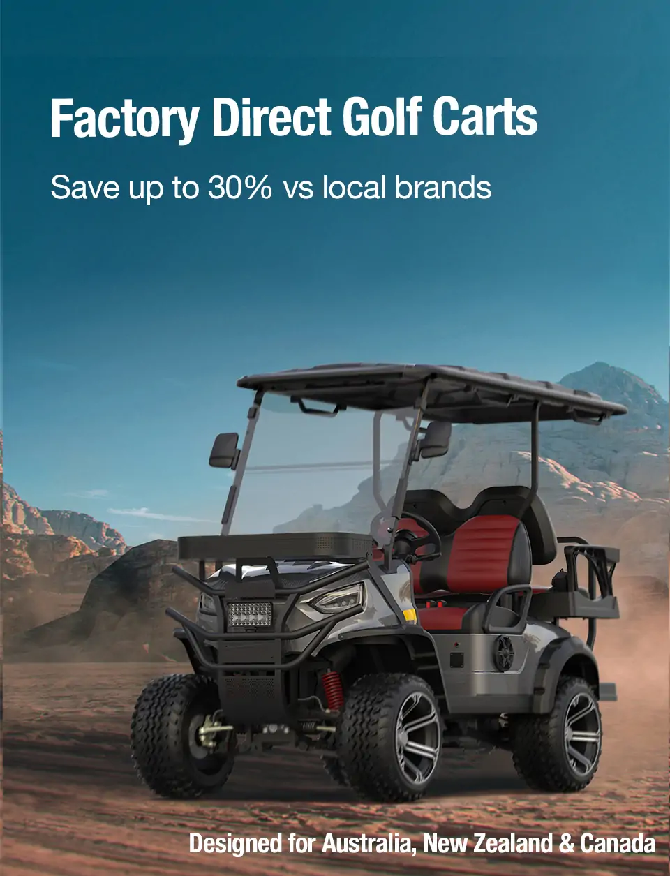 Factory Direct Golf Carts – Save Up to 40% | EVRambler