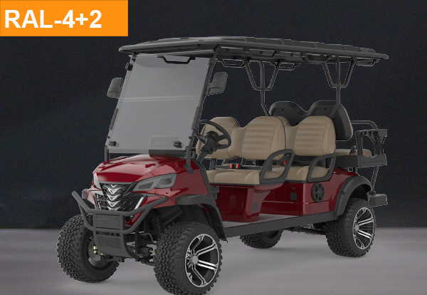 Lifted 6 Seater Golf Cart(RAL-4+2)