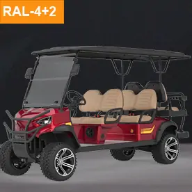 Lifted 6 Seater Golf Cart(RAL-4+2 or RAL-6)